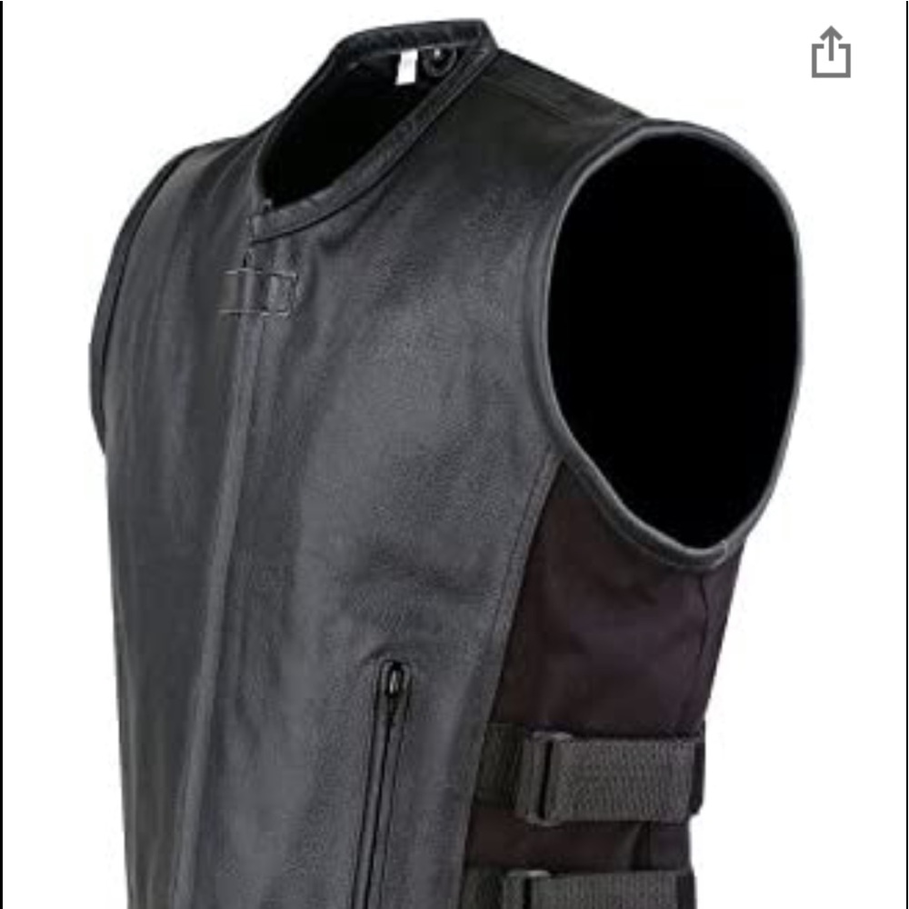 Motorcycle Biker leather vest